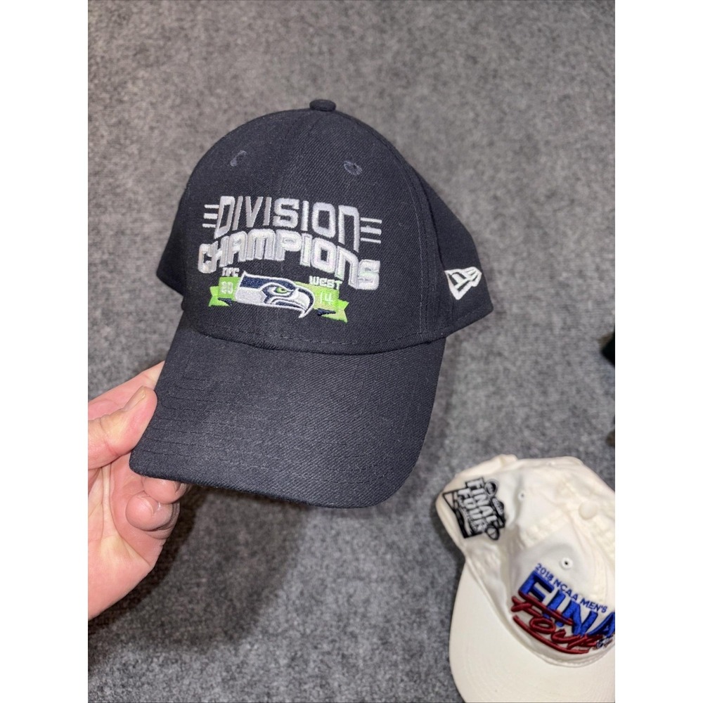 Seattle Seahawks Hat Cap Strap Back Mens One Size Blue NFL Football New Era